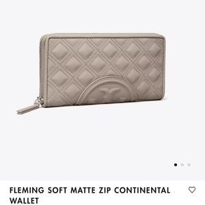 Tory Burch Fleming matte wallet